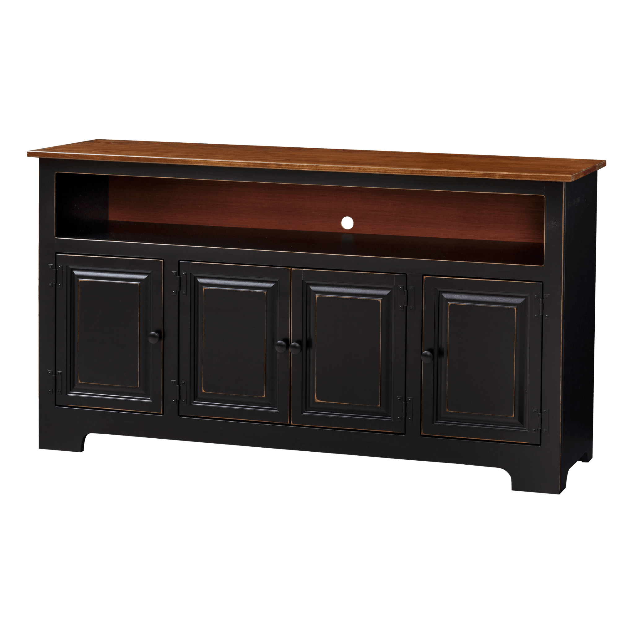 4-Door Plasma Cabinet w Wood