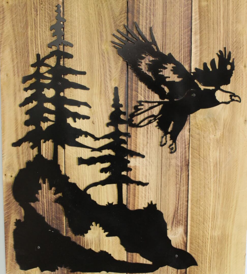 custom eagle metal silhouette