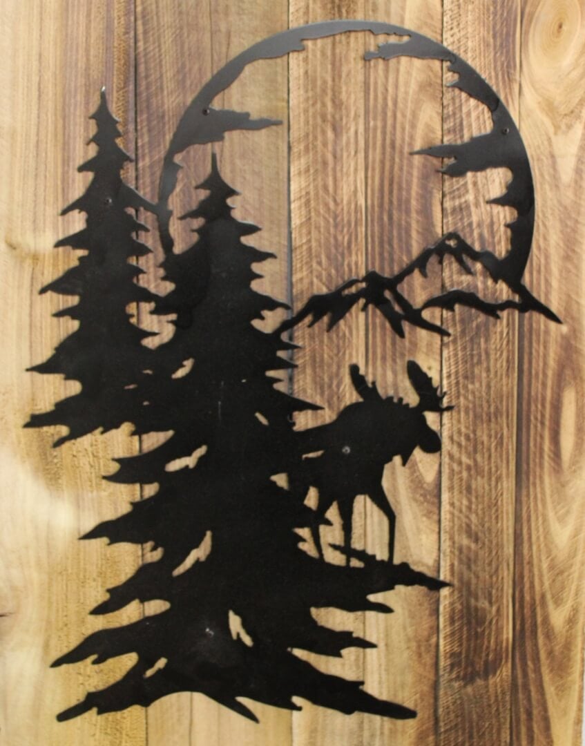 custom moose metal silhouette